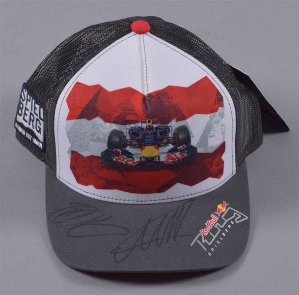 Max Verstappen Formula One Signed Red Bull Racing Photo and Dual-Signed Verstappen/Ricciardo Red Bull Cap