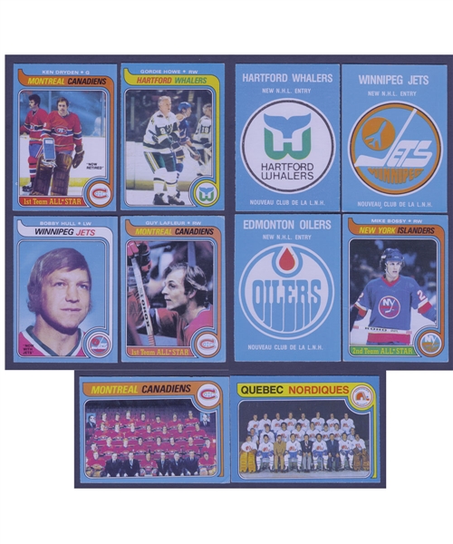 1979-80 O-Pee-Chee Hockey Near Complete Set (395/396) Collection of 43!
