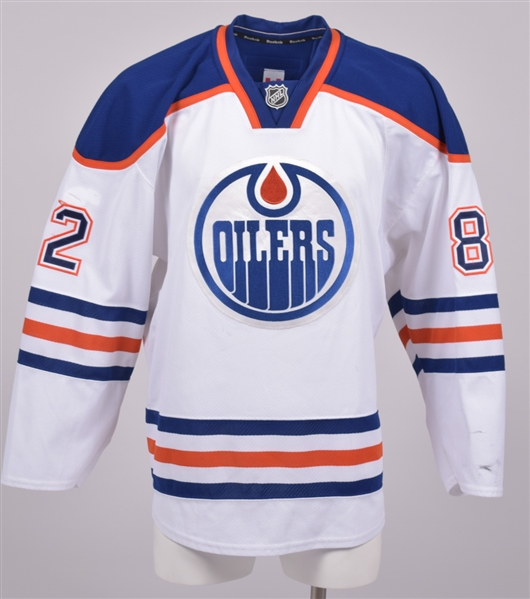 Jordan Oesterles 2014-15 Edmonton Oilers Game-Worn Pre-Rookie Season Jersey