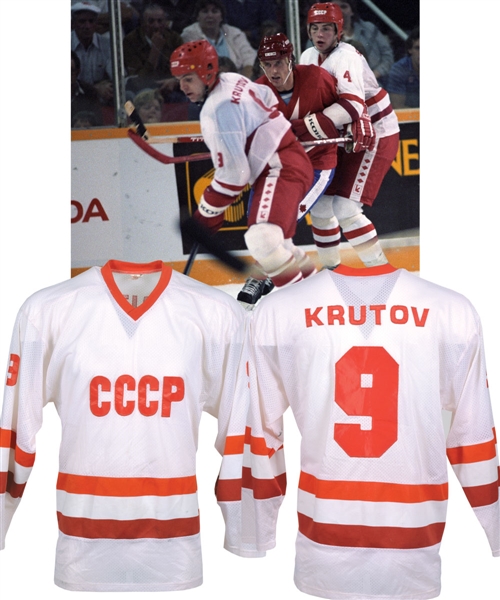 Vladimir Krutovs Early-to-Mid-1980s Russian National Team / CCCP Game-Worn Jersey