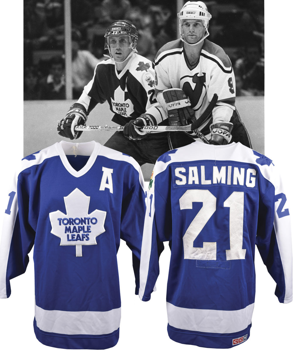 Borje Salming Game Used Jersey 1986 - 1987 Toronto Maple Leafs