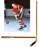 Stan Mikitas Mid-to-Late-1960s Chicago Black Hawks Northland "Banana Hook" Game-Used Stick