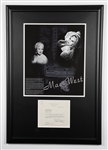 American Actress/Singer Mae West Signed 1946 Select Theatres Corporation Letter Framed Display (25 ¼” x 36 ¼”) - JSA Certified  