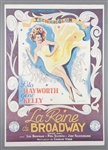 Vintage 1947 Cover Girl (La Reine de Broadway) French Movie Poster Featuring Rita Hayworth (22 ½” x 32”)