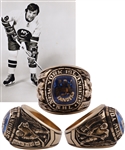 Garry Howatts Mid-1970s New York Islanders 10K Gold Team Ring with His Signed LOA