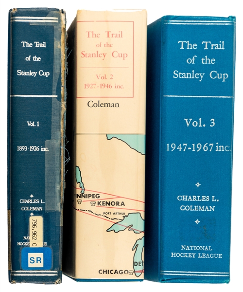"The Trail of the Stanley Cup" Three-Volume Book Collection 