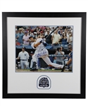 Derek Jeter New York Yankees Signed 3000 Hits Framed Photo with Inscription "3000 Hit 7-9-11" - MLB Authenticated (28 1/2" x 29 1/2")