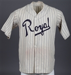 Vintage 1920s "Royal" Flannel Baseball Uniform with Jersey and Pants