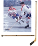 Jean Beliveaus Mid-to-Late-1960s Montreal Canadiens Signed CCM Custom Pro Game-Used Stick