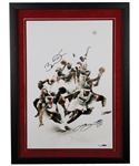 LeBron James and Dwyane Wade Dual-Signed Miami Heat "Scorpion" Limited-Edition Framed Photo #25/25 with UDA COA (22" x 30")