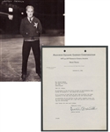 Deceased HOFer Lester Patrick (New York Rangers) Signed 1941 Madison Square Garden Letterhead from the E. Robert Hamlyn Collection