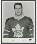 Deceased HOFer Tim Horton Signed Toronto Maple Leafs Photo from the E. Robert Hamlyn Collection