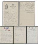 Deceased HOFer Neil Colville (New York Rangers) Signed 1940s/1950s Letters (3) from the E. Robert Hamlyn Collection