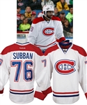 P.K. Subbans 2013-14 Montreal Canadiens Game-Worn Jersey with Team LOA - Photo-Matched!