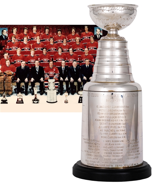 Jean Beliveaus 1977-78 Montreal Canadiens Stanley Cup Championship Trophy from His Personal Collection with Family LOA (13") 