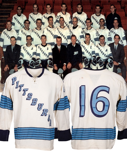 Scarce Pittsburgh Penguins 1967-68 Inaugural Season Game-Worn Jersey