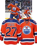 Milan Lucics 2016 NHL Heritage Classic Edmonton Oilers Game-Worn Alternate Captains Jersey