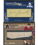 Presidents Choice Vintage Papercuts Signature Limited-Edition Cards of Bill Barilko #1/1 and Gerry McNeil #1/1