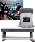 Madison Square Garden 1968-98 New York Rangers Players Bench with Team LOA