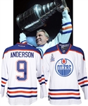 Glenn Andersons Signed 1984 Stanley Cup Champions 30 Year Legacy Reunion Event-Worn Edmonton Oilers Jersey with Team LOA