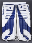 Ed Belfours 2002-03 Toronto Maple Leafs Heaton CCM Game-Issued Pads with His Signed LOA