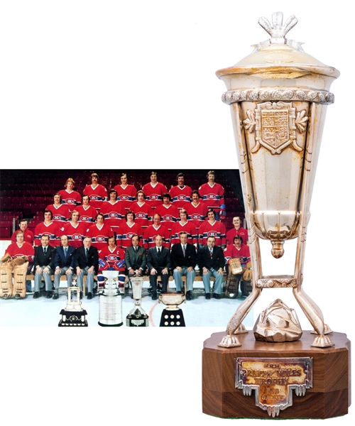 Bob Gaineys 1975-76 Montreal Canadiens Prince of Wales Championship Trophy from His Personal Collection with His Signed LOA (13")