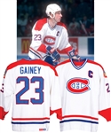Bob Gaineys 1988-89 Montreal Canadiens Game-Worn Stanley Cup Finals Captains Jersey from His Personal Collection with His Signed LOA - 1989 Stanley Cup Finals Patch! - Photo-Matched!