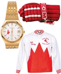 Bob Gaineys International Hockey Memorabilia Collection Including 1981 Canada Cup Team Canada Watch, Jacket, Team Photo, Game-Used Glove and Much More from His Personal Collection with His Signed LOA