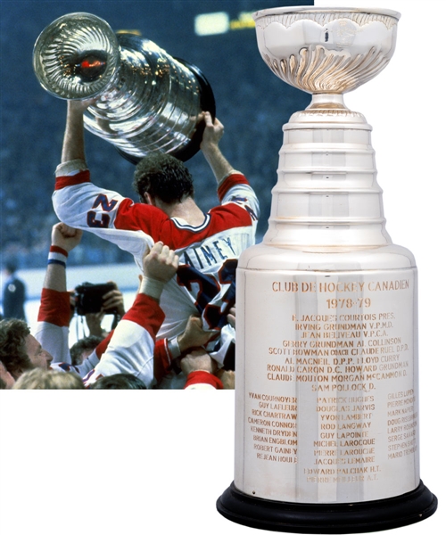 Bob Gaineys 1978-79 Montreal Canadiens Stanley Cup Championship Trophy from His Personal Collection with His Signed LOA (13")