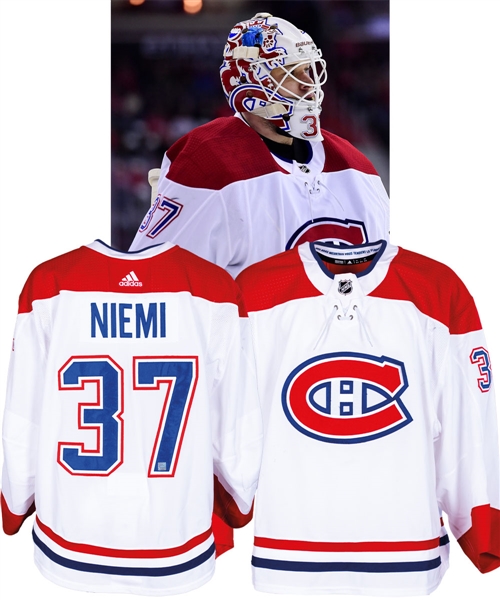 Antti Niemis 2017-18 Montreal Canadiens Game-Worn Jersey with Team LOA - Photo-Matched!
