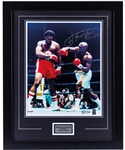 Joe Frazier Signed "Frazier vs Foreman II" Limited-Edition #9/250 Framed Photo with Steiner COA (25 ½” x 31 ½”) 
