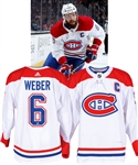 Shea Weber’s 2018-19 Montreal Canadiens Game-Worn Captain’s Jersey with Team LOA - Team Repairs! - Photo-Matched!
