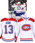 Max Domi’s 2018-19 Montreal Canadiens Game-Worn Jersey with Team LOA – Photo-Matched with Team Repairs!