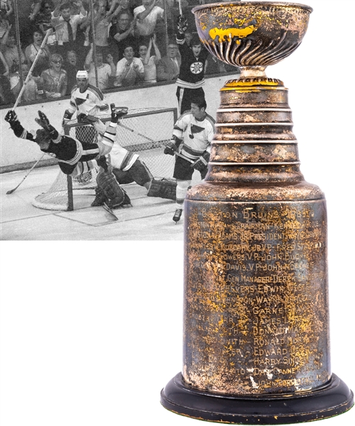 Derek Sandersons 1969-70 Boston Bruins Stanley Cup Championship Trophy from His Personal Collection with His Signed LOA (13”) 