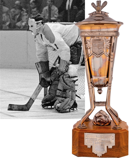 Jacques Plantes 1958-59 Montreal Canadiens Prince of Wales Championship Trophy with Family LOA (13")