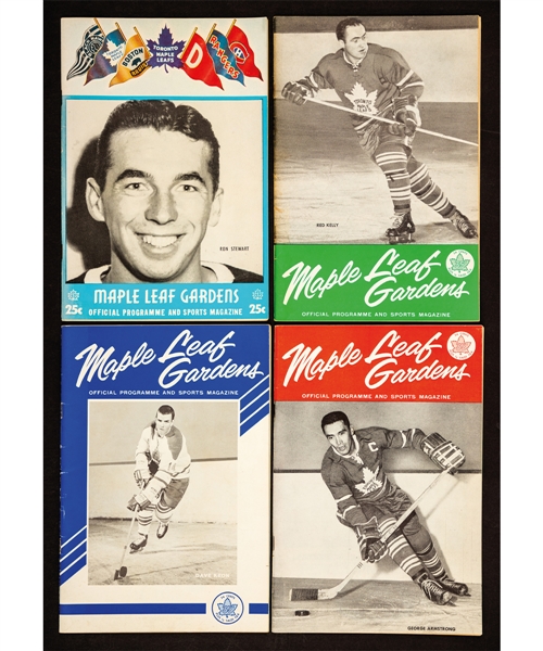 Toronto Maple Leafs 1950s to 1990s Program Collection of 115 
