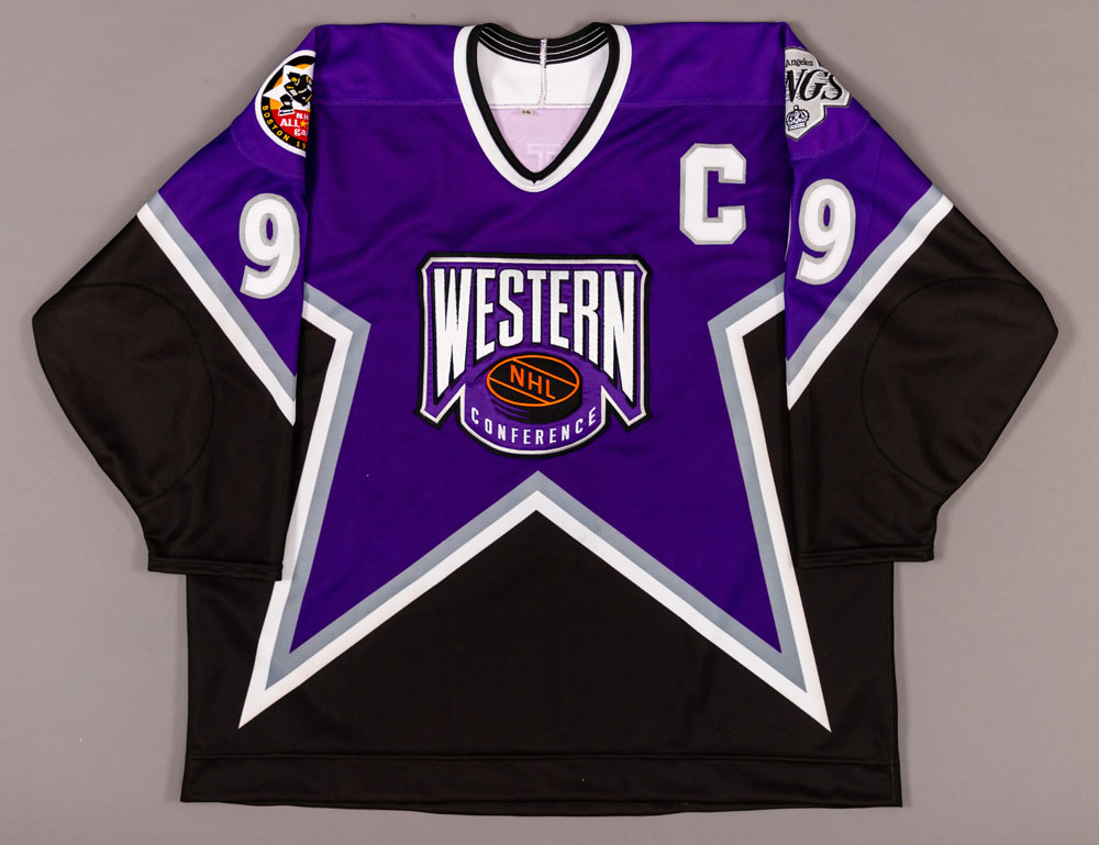 Lot Detail - Wayne Gretzky's 1996 NHL All-Star Game Western Conference  Signed Worn Captain's Jersey with LOA