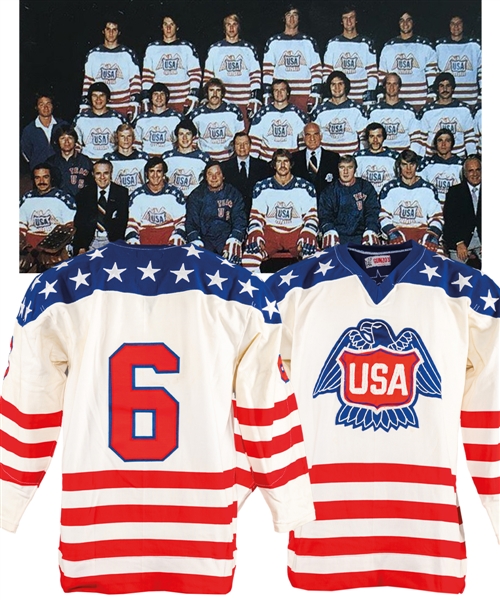 Team USA 1976 Canada Cup Game-Issued Pre-Tournament Jersey from Alan Eagleson Personal Collection