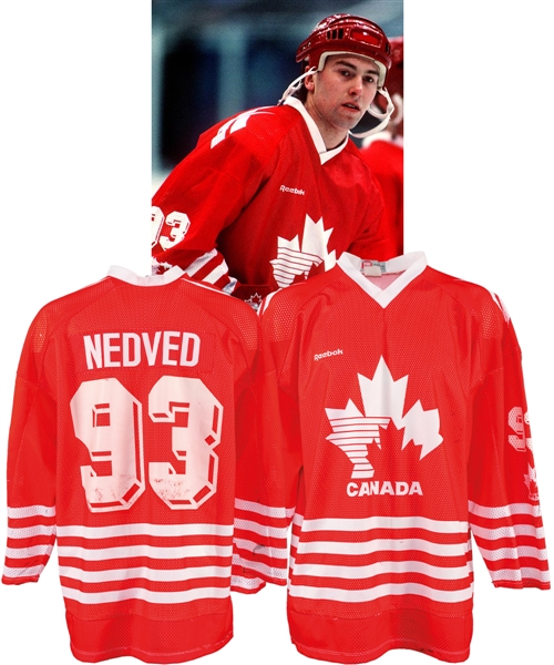 Petr Nedveds 1994 Winter Olympics Team Canada Game-Worn Jersey - Photo-Matched!
