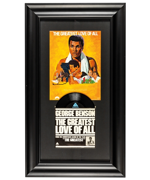 Muhammad Ali "The Greatest Love of All" Signed Music Sheet Framed Display with JSA LOA