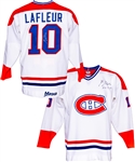 Vintage Early-1980s Guy Lafleur Double-Signed Montreal Canadiens Maska Pro-Style Jersey