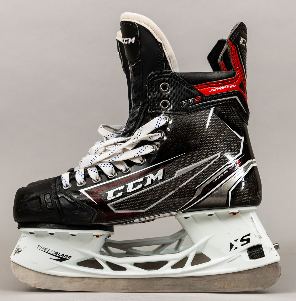 Auston Matthews Toronto Maple Leafs Game Used Skates (Framed) - Custom