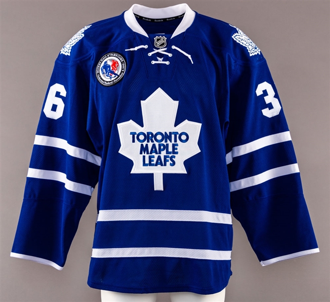 Scott Harrington’s 2015-16 Toronto Maple Leafs "Hall of Fame Game" Game-Worn Jersey with Team COA 