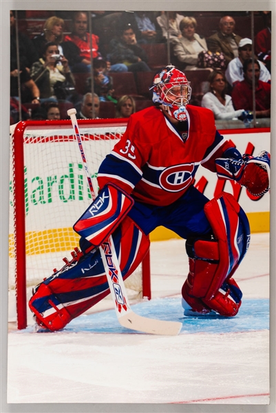 Cristobal Huet Photo Display from the Montreal Canadiens Archives (24” x 36”)