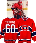 Jose Theodores 1996-97 Montreal Canadiens Game-Worn Rookie Season Jersey