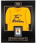 Sidney Crosby Signed Tim Horton "Timbits" Hockey Jersey Framed Display with COA (33" x 41") 
