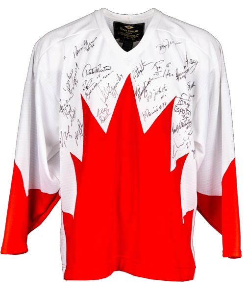 1972 Canada-Russia Series Team Canada Team-Signed Jersey by 27 with COA