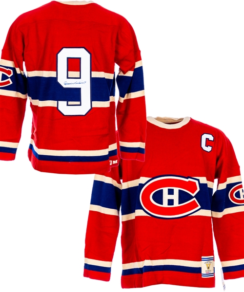 Maurice Richard Signed "Vintage" Montreal Canadiens Captains Jersey