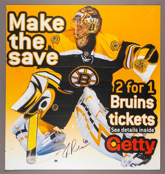 Tuukka Rask Boston Bruins Signed Getty Gas Promotional Display (45” x 48”)