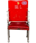 Montreal Forum Red Single Seat #9 with Team COA